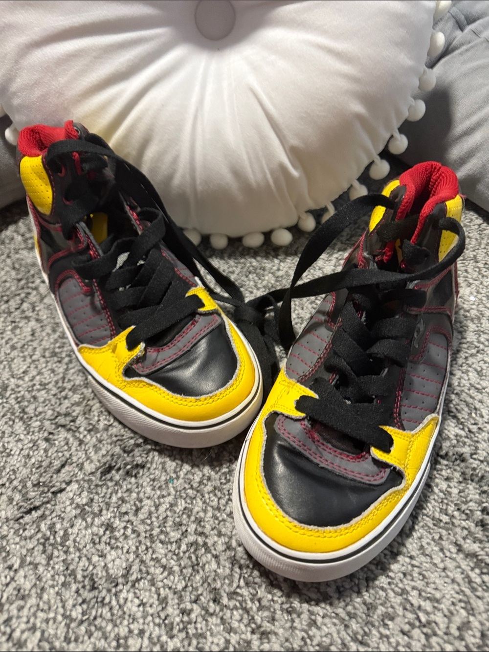 TONY HAWK Kids High-Top Sneakers - Black, Yellow, Red